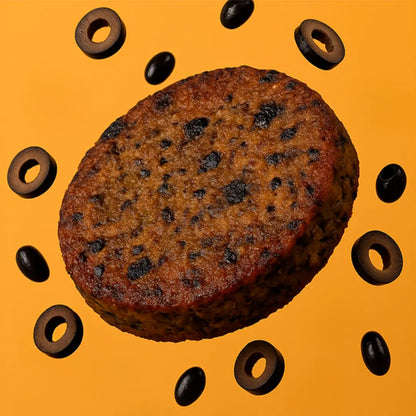 Hummburguers veganas de porotos negros y aceitunas 200 g