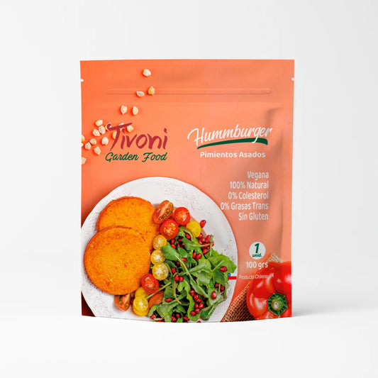 Hummburguer vegana pimientos asados 100 g