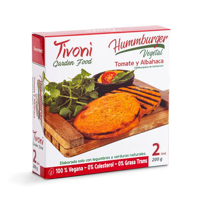 Hummburguers veganas de tomate y albahaca 200 g